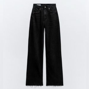Zara High Rise Wide Leg Jeans size 6